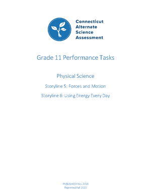 Grade 11 Physical Science - Physical Science 11 Science – Grade 11 ...