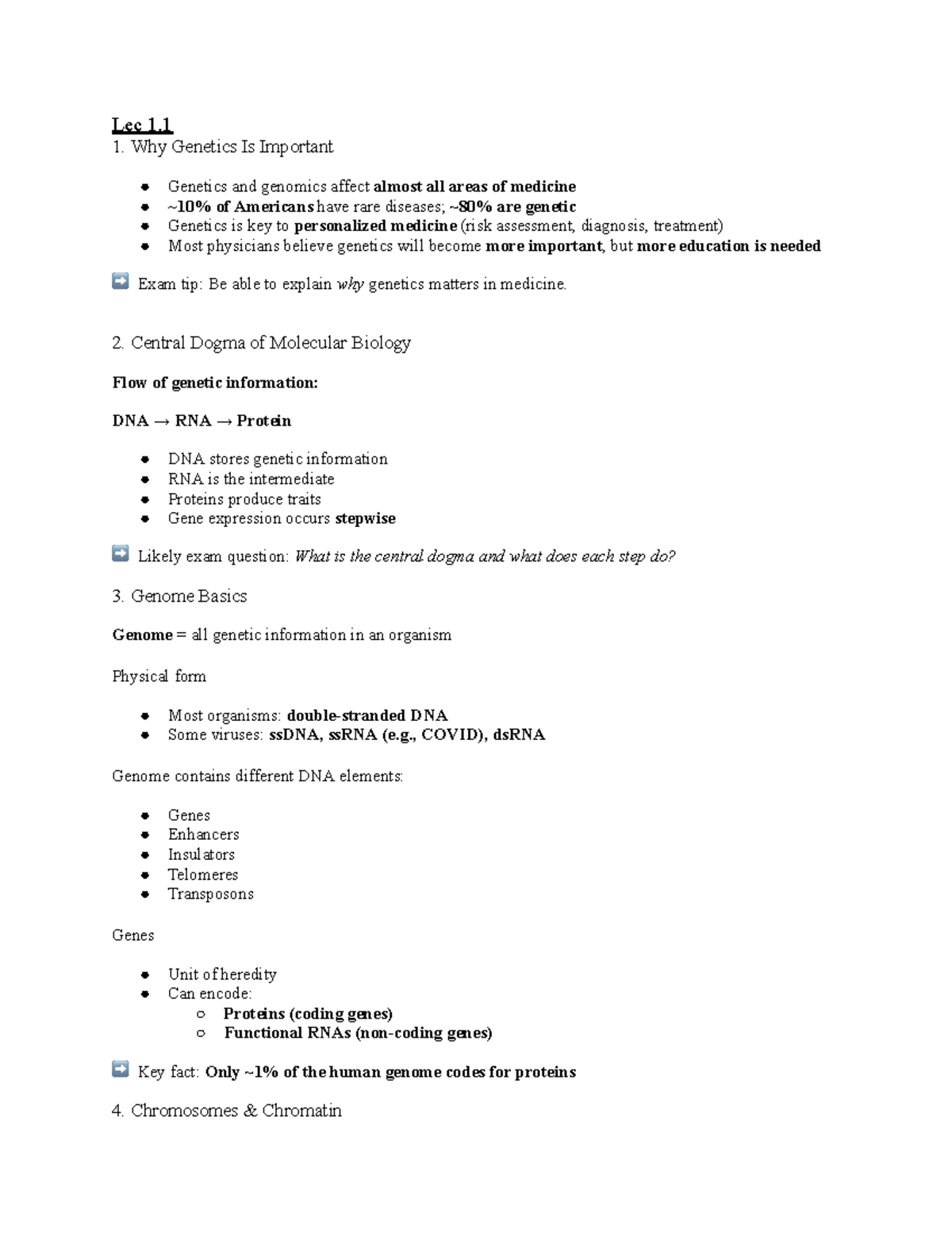BIOL 300 Exam 1 Study Guide: Genetics and Genomics Insights - Studocu
