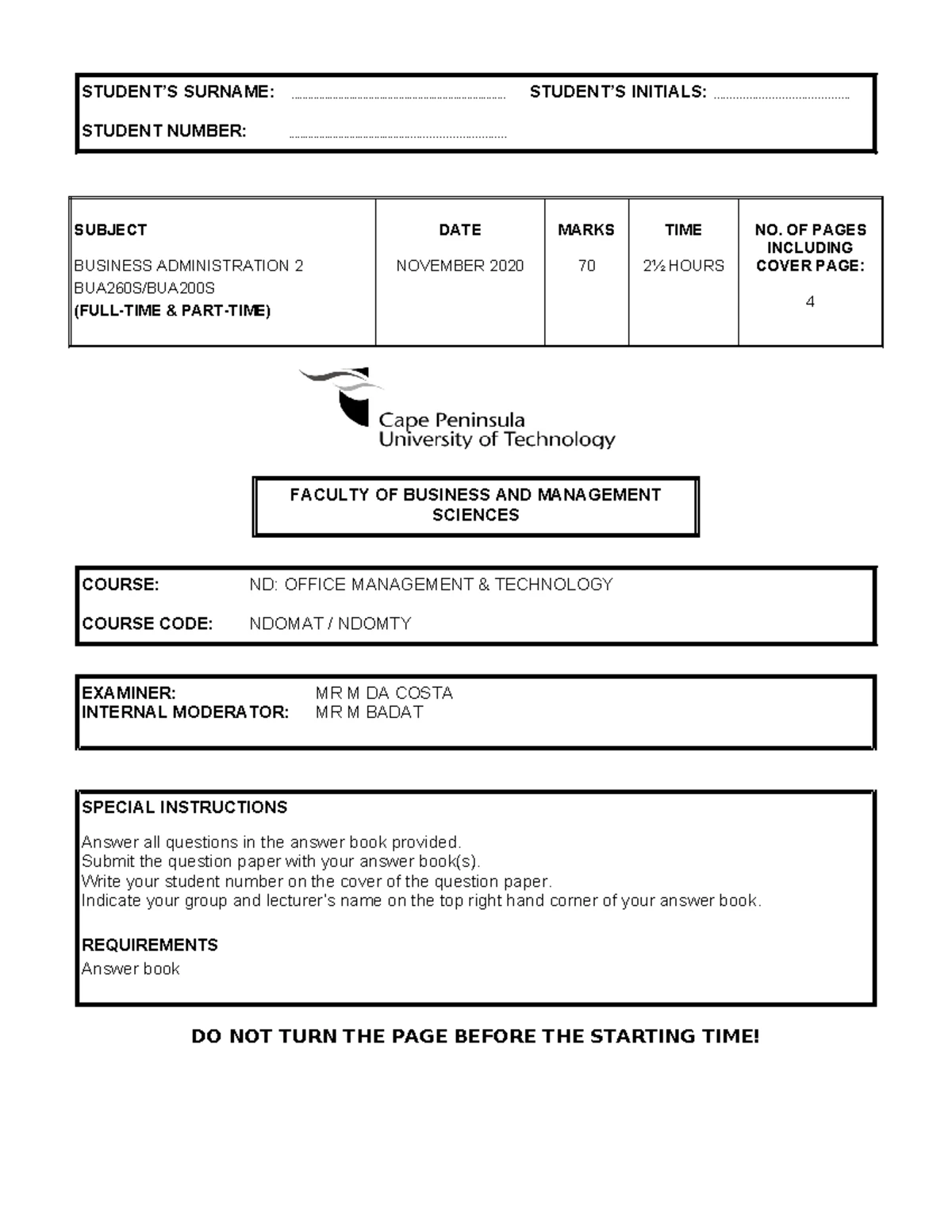 Standard operating procedure template 03 - STANDARD OPERATING PROCEDURE ...
