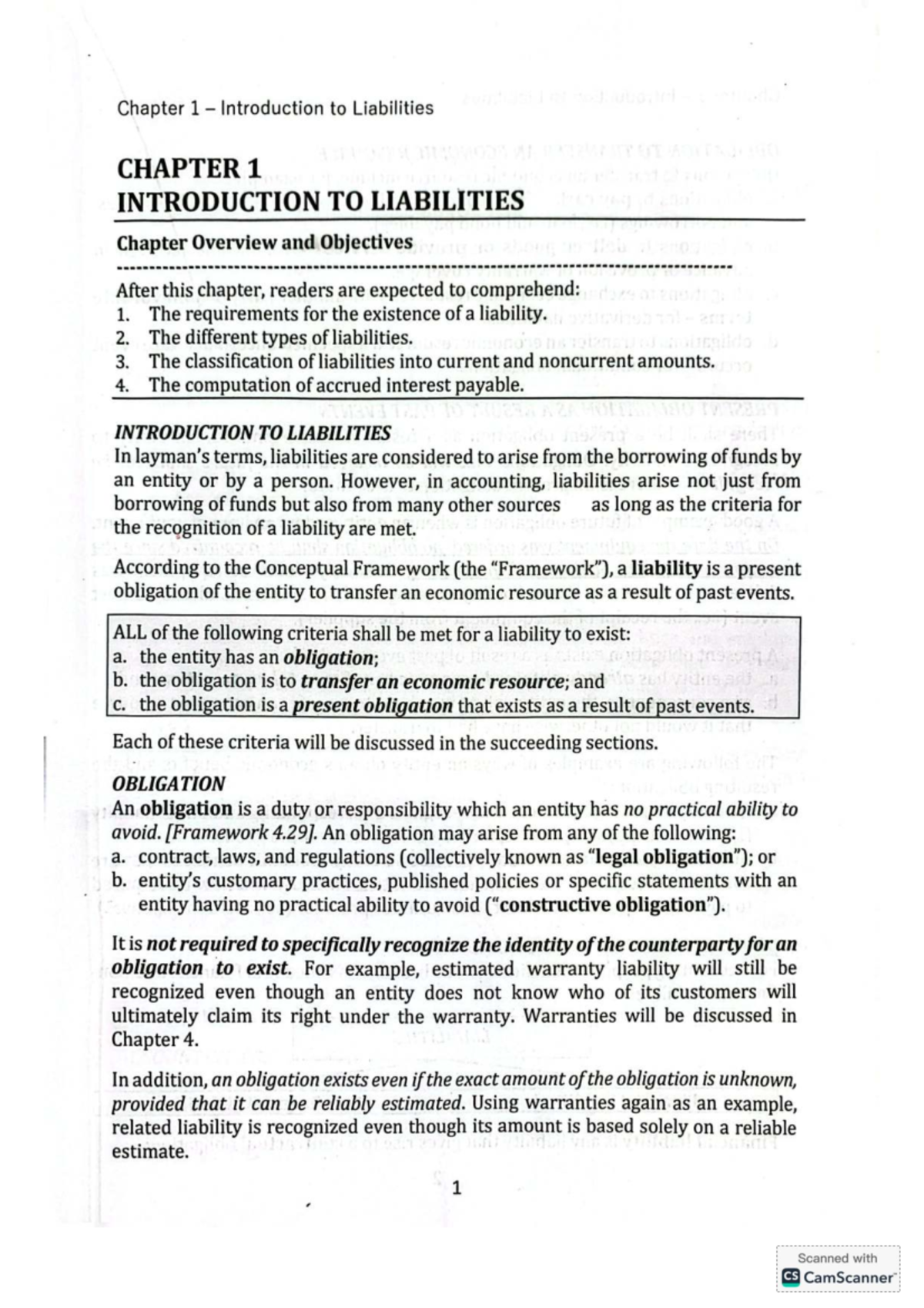 Chapter 1: Introduction to Liabilities - Intermediate Accounting 2 ...