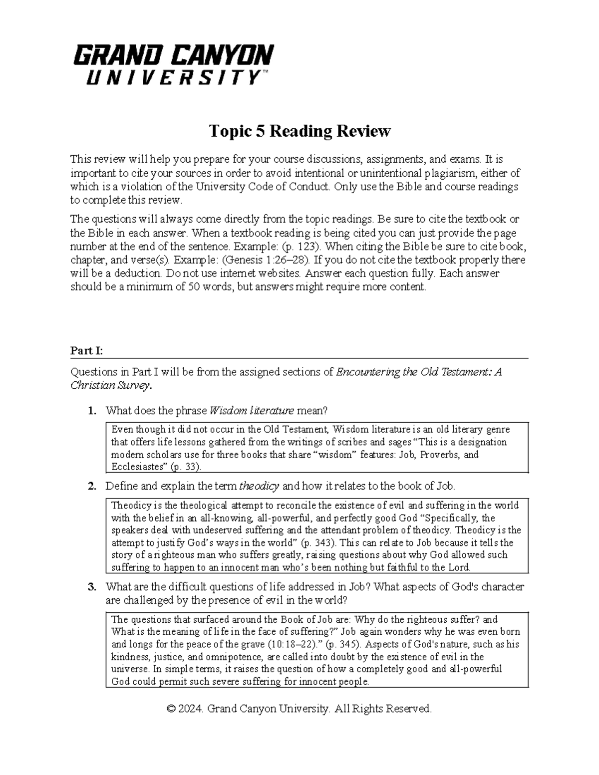 BIB-106-RS-T5 Topic 5 Reading Review and Study Guide - Studocu