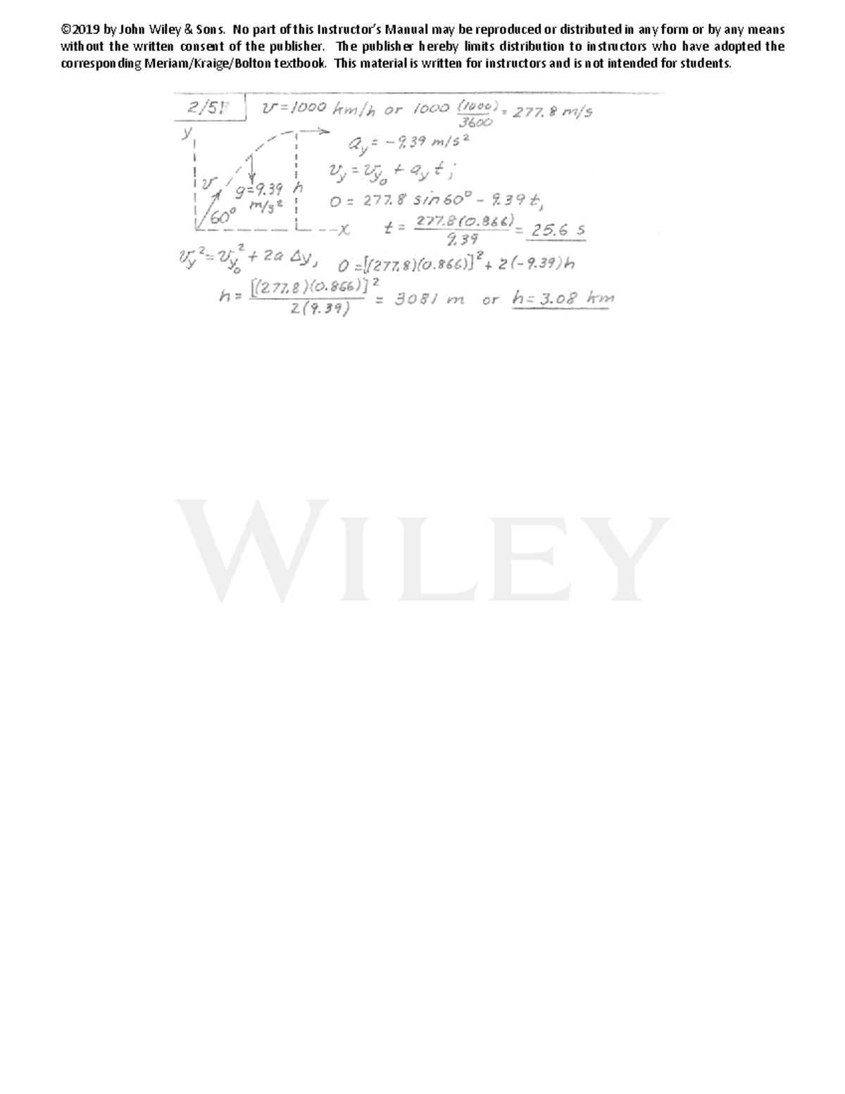 Instructor Manual for John Wiley & Sons Textbook (Doc 2-51) - Studocu