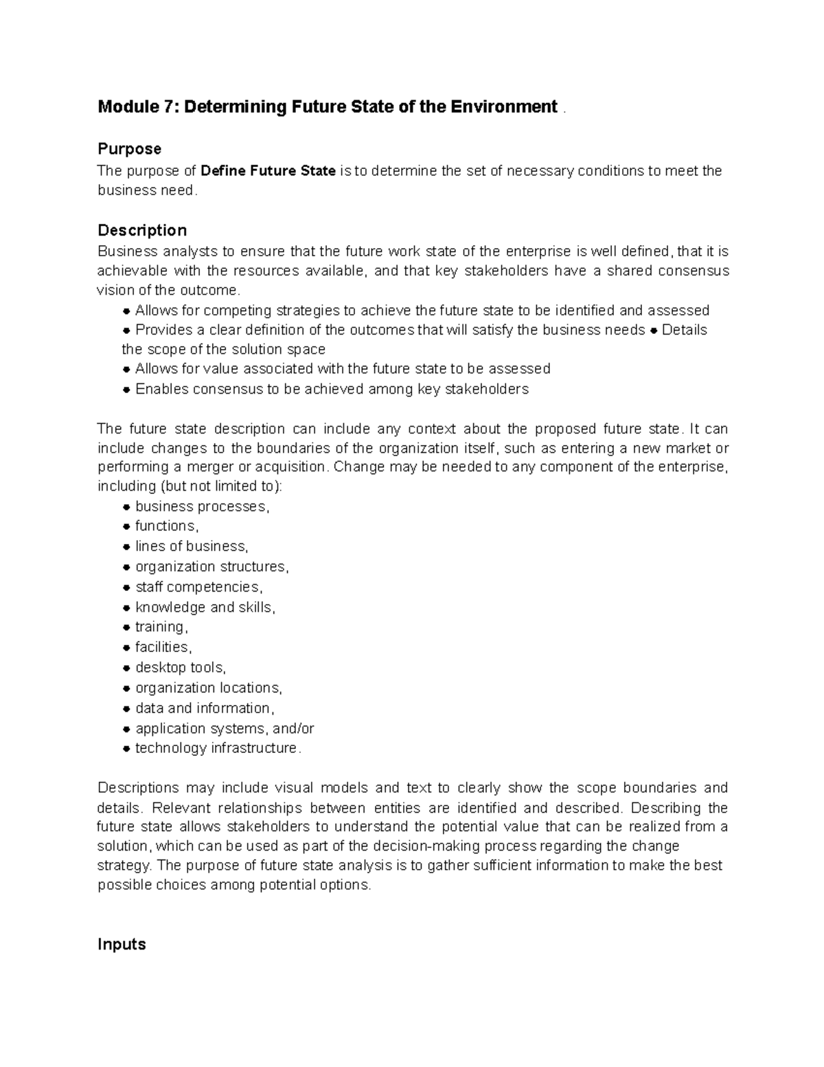 Module 7: Analyzing Future State of the Environment for Businesses ...