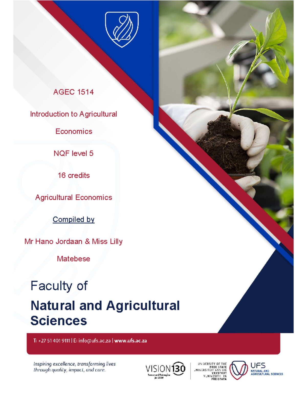 AGEC 1514 - Comprehensive Study Guide for Agricultural Economics 2025 ...