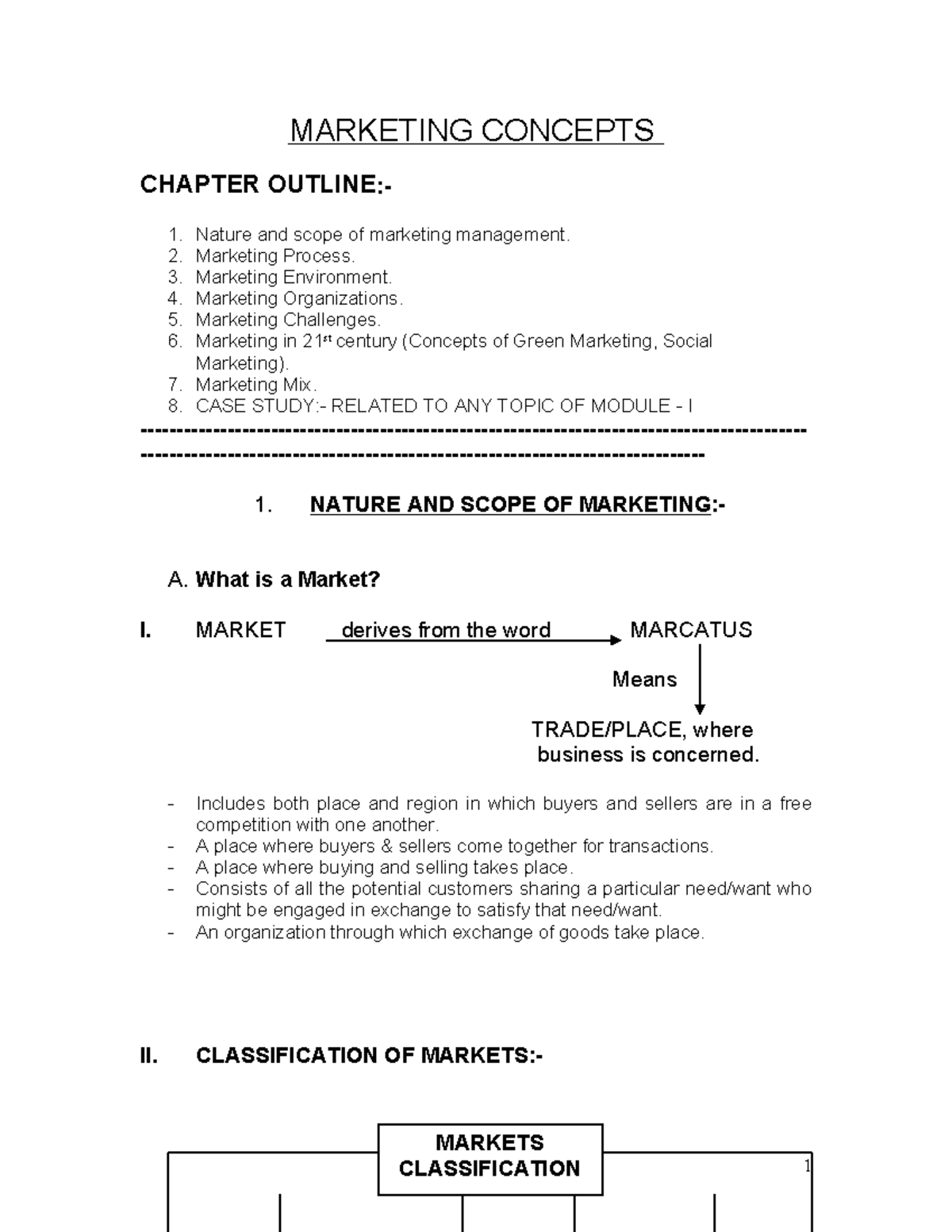 Marketing management concepts and processes: MM notes outline - Studocu