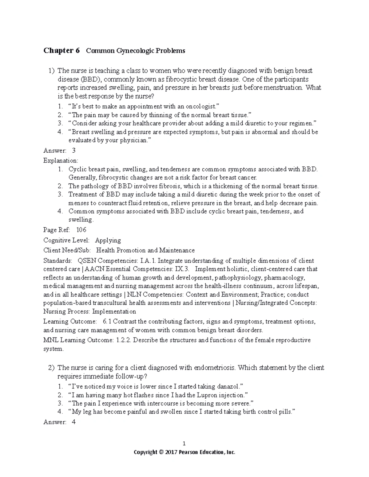 0134142357 ch05 TB - These are practice questions - 1 Chapter 5 Health ...