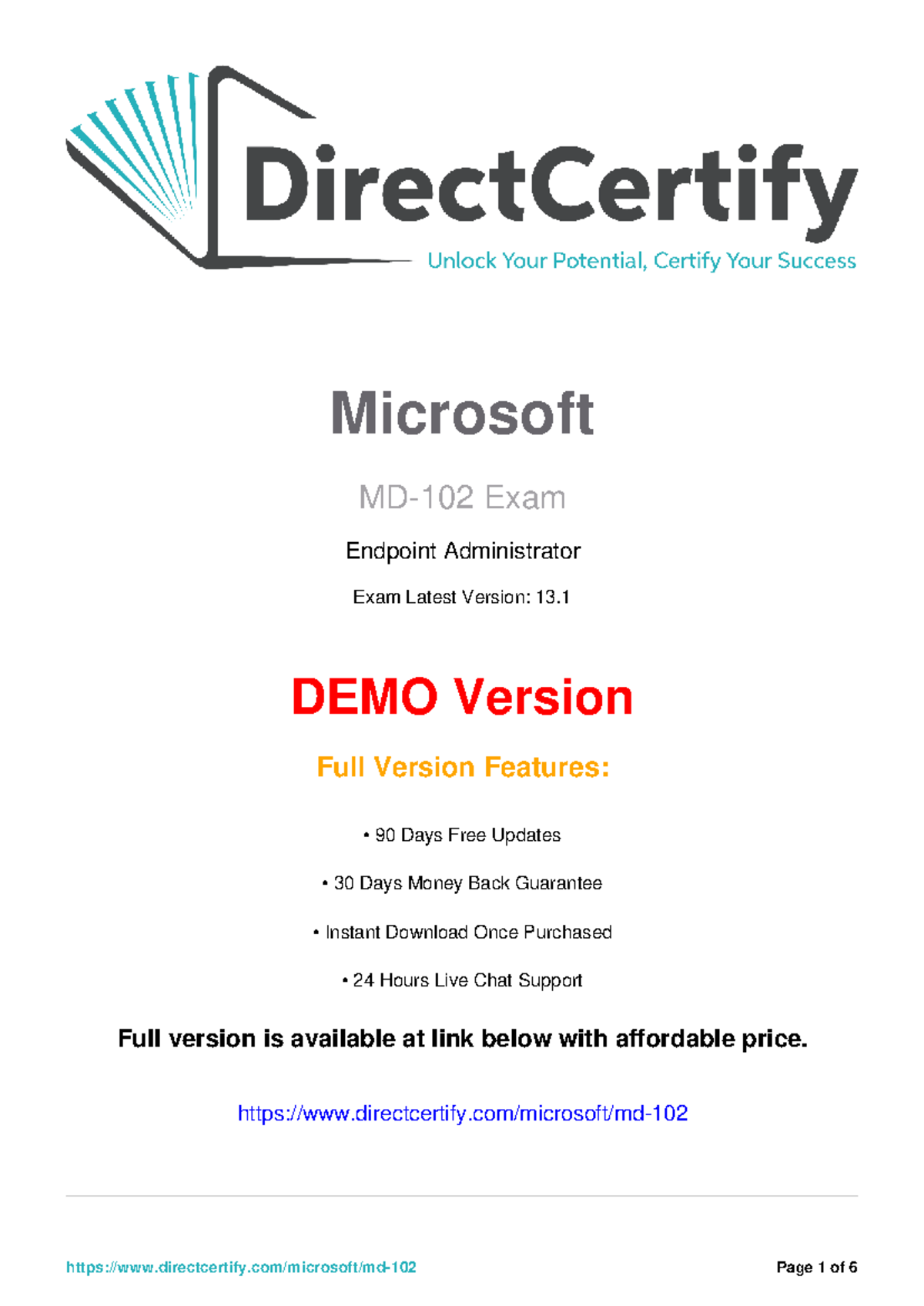 MD-102 Certification | Microsoft Endpoint Admin Exam Q&A & Practice ...