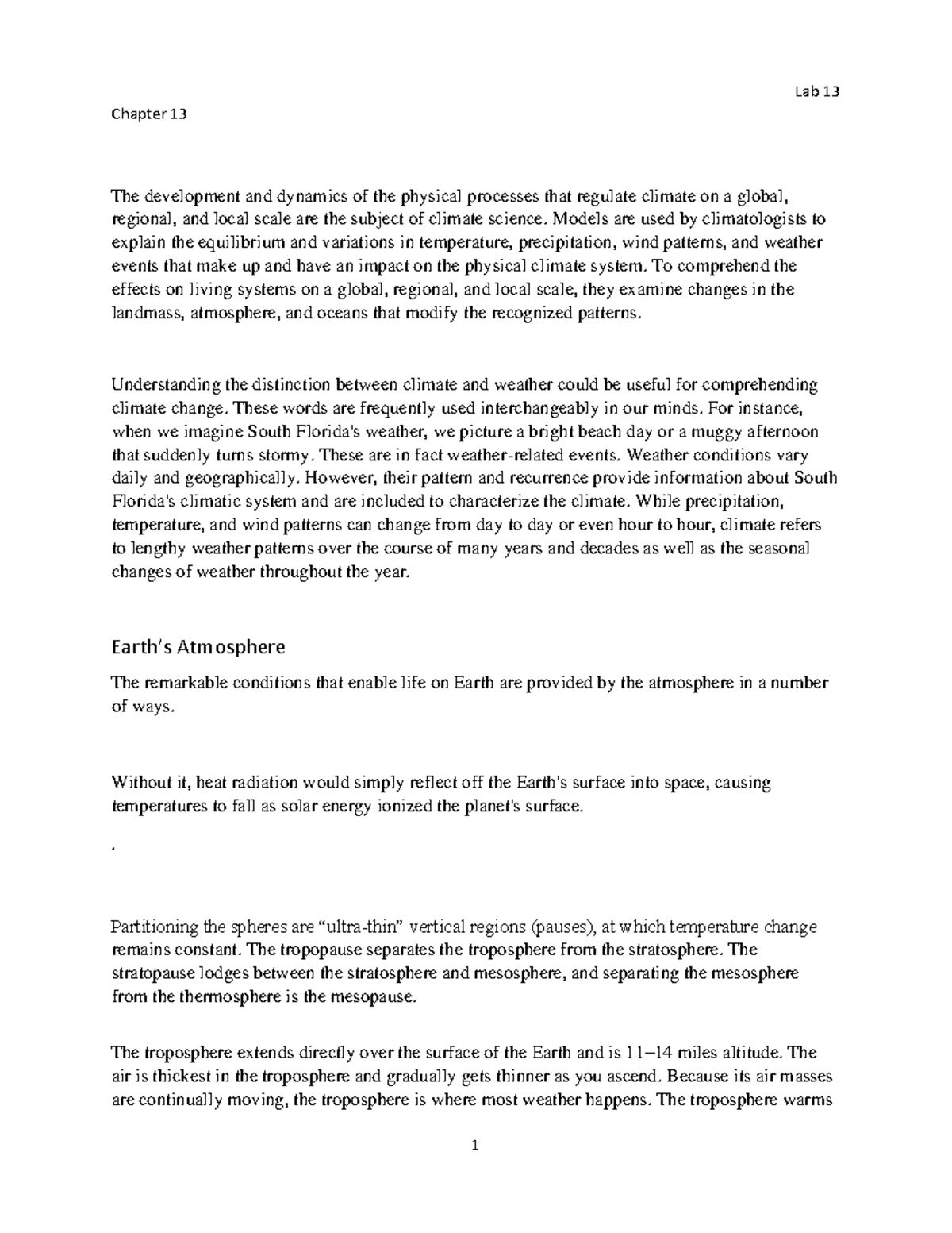 Chapter 12 - lecture notes - Biology Life Science Lab 12 Manual ...