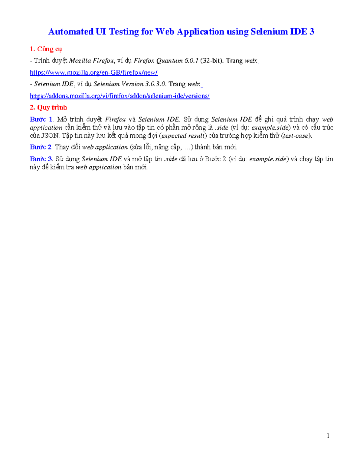 Automated Testing for Web Application Using Selenium IDE 3 - Công cụ ...