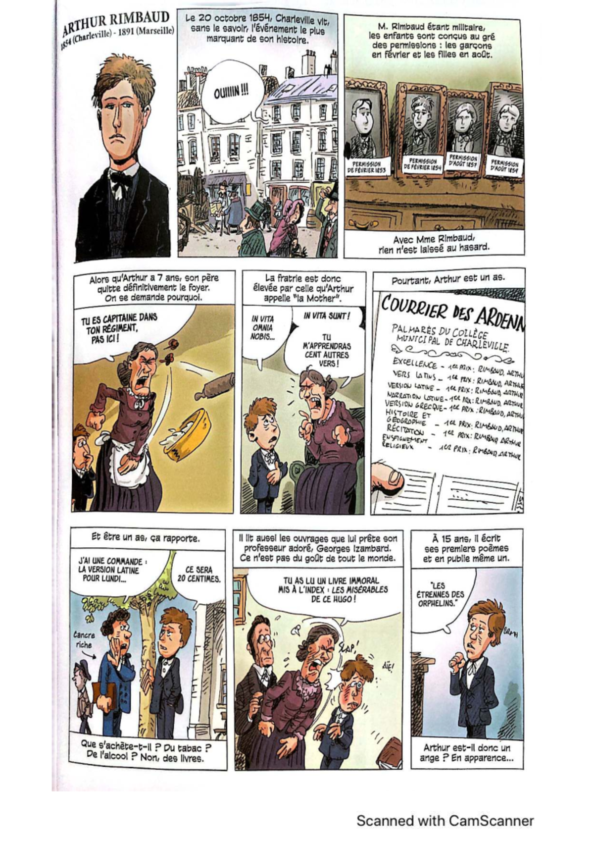 ARTHUR RIMBAUD: Biographie et Œuvres (Séance 1 - BD) - Studocu