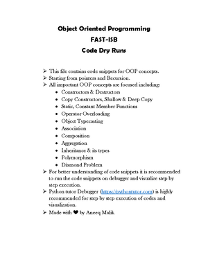 CS118 Programming Fundamentals Midterm 2 Past Paper - 4th Nov 2019 ...
