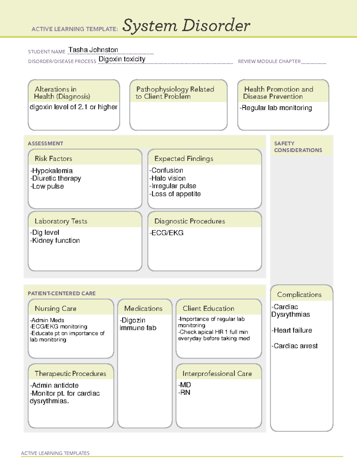 Cardiac tamponade - Active Learning Template - ACTIVE LEARNING