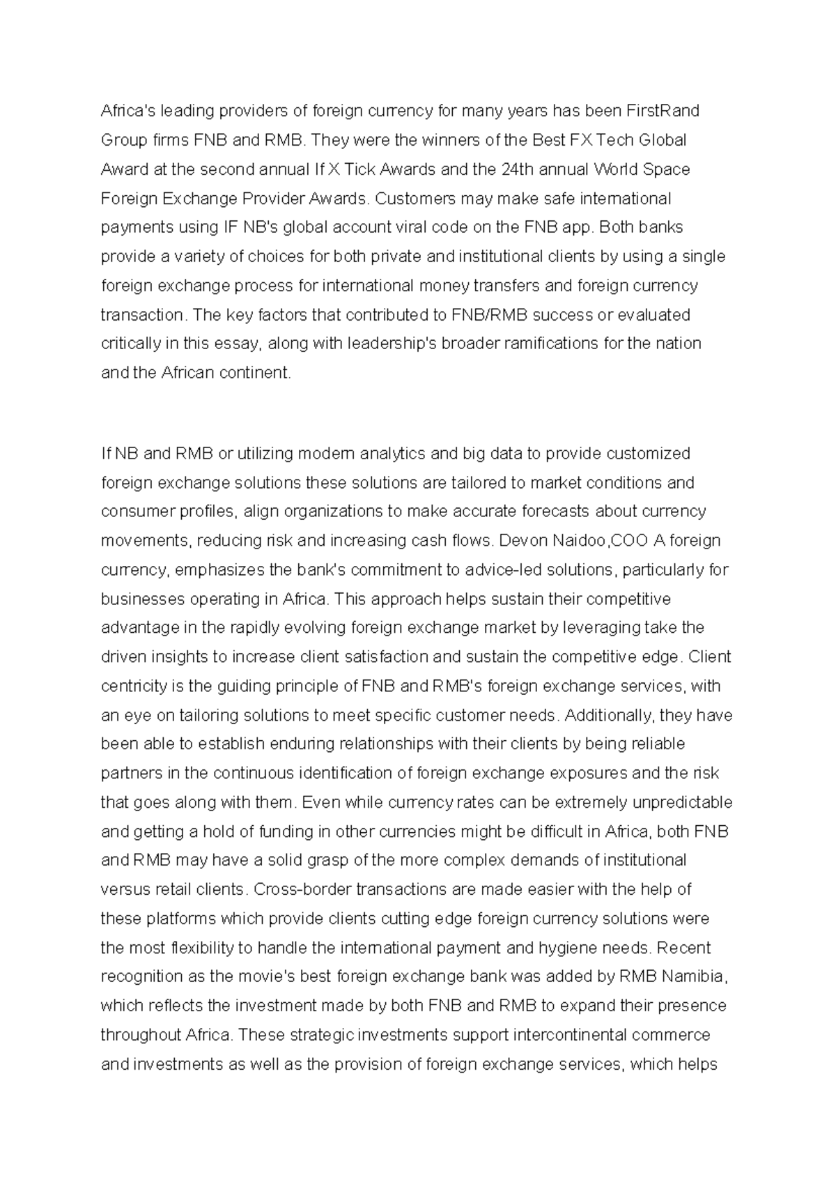 HBMN 333-2 SA2 2024 - Practice work - Africa's leading providers of ...