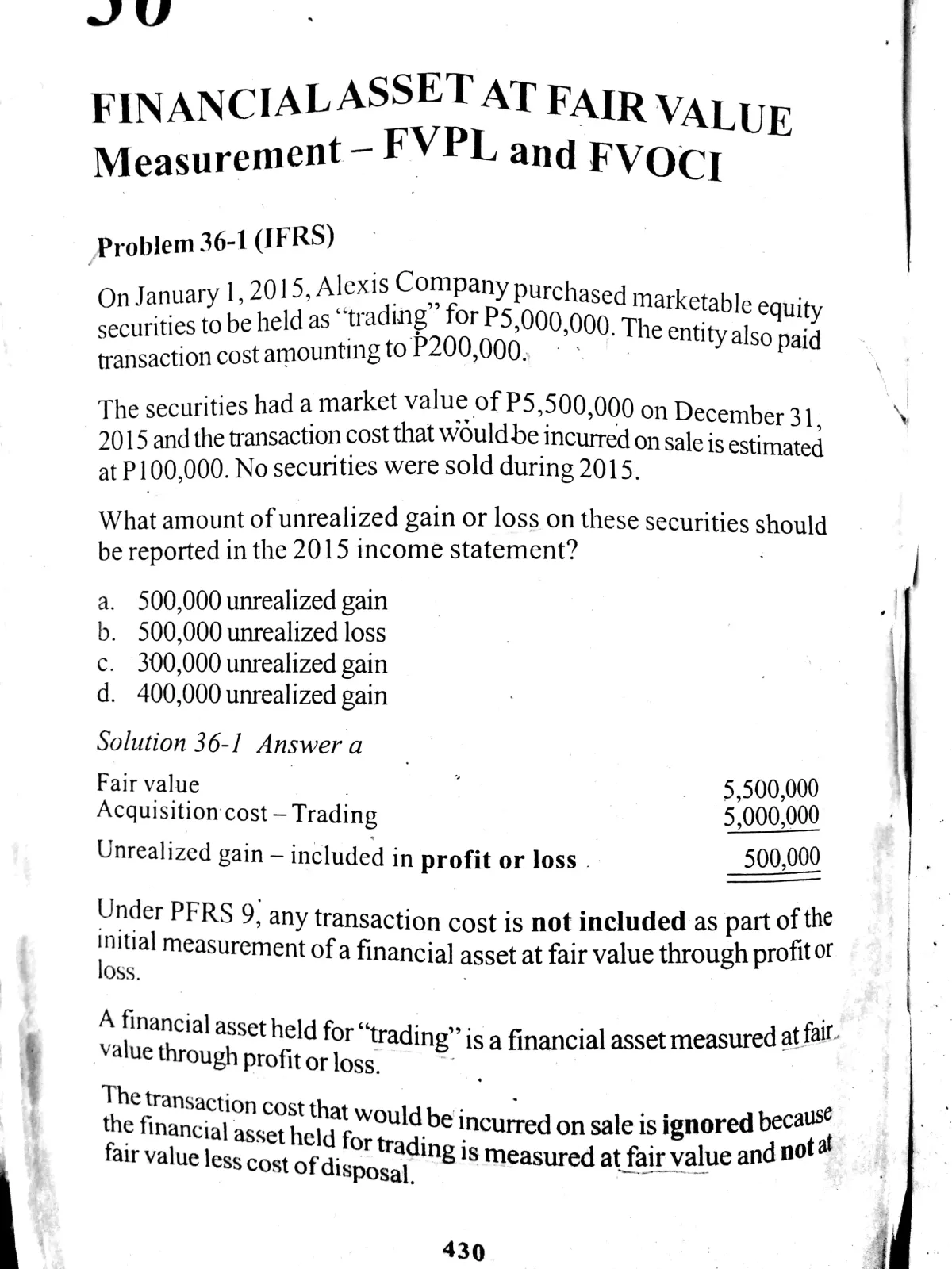 C22 Financial Asset Valuation and Fair Value Measurement - Studocu
