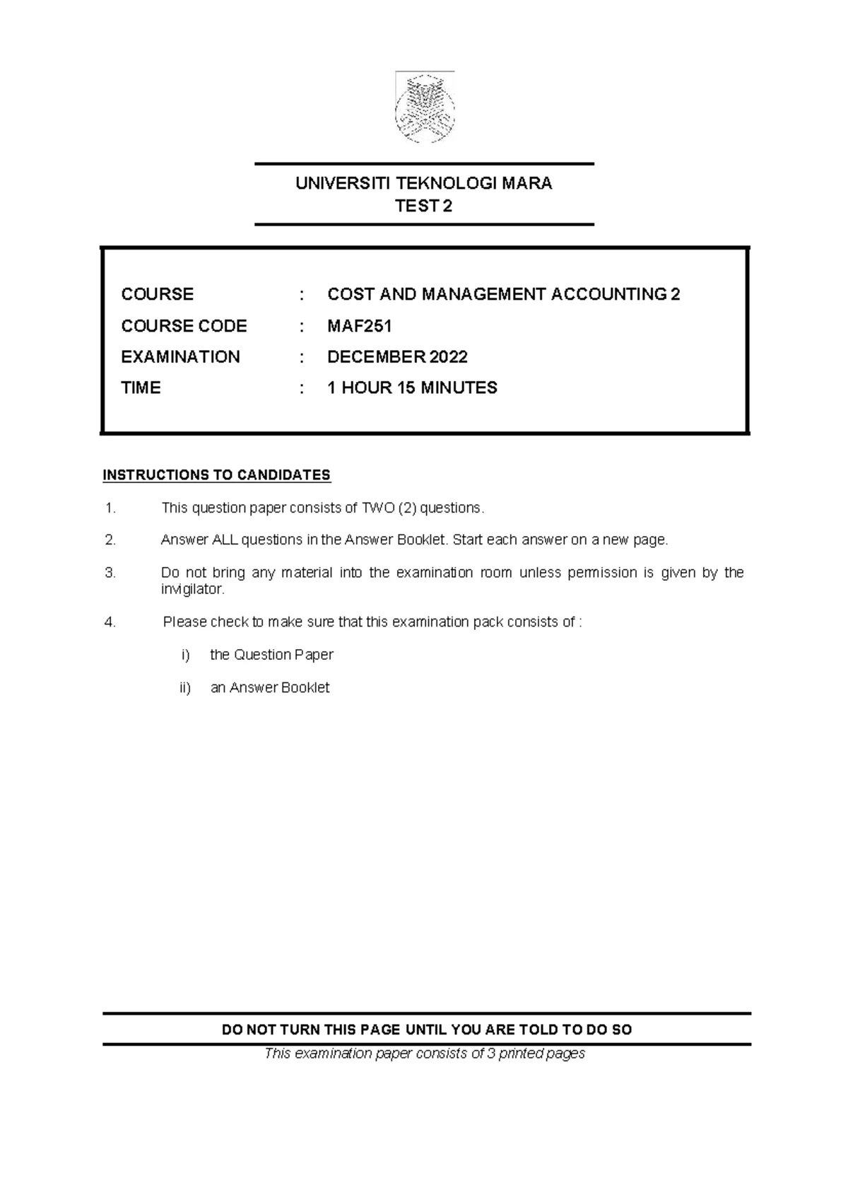 FAR270 Final Exam July 2024 - Financial Accounting 4 Question Paper ...