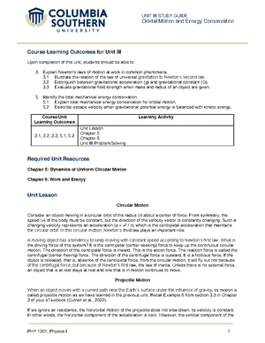 Orbital Mechanics - Study Notes & Assignments - Studocu