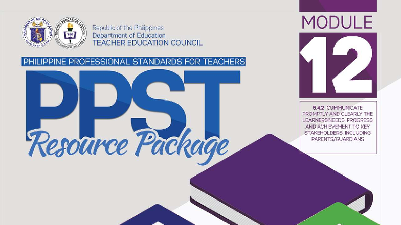 PPST Module 12: Effective Communication of Learner Needs and Progress ...