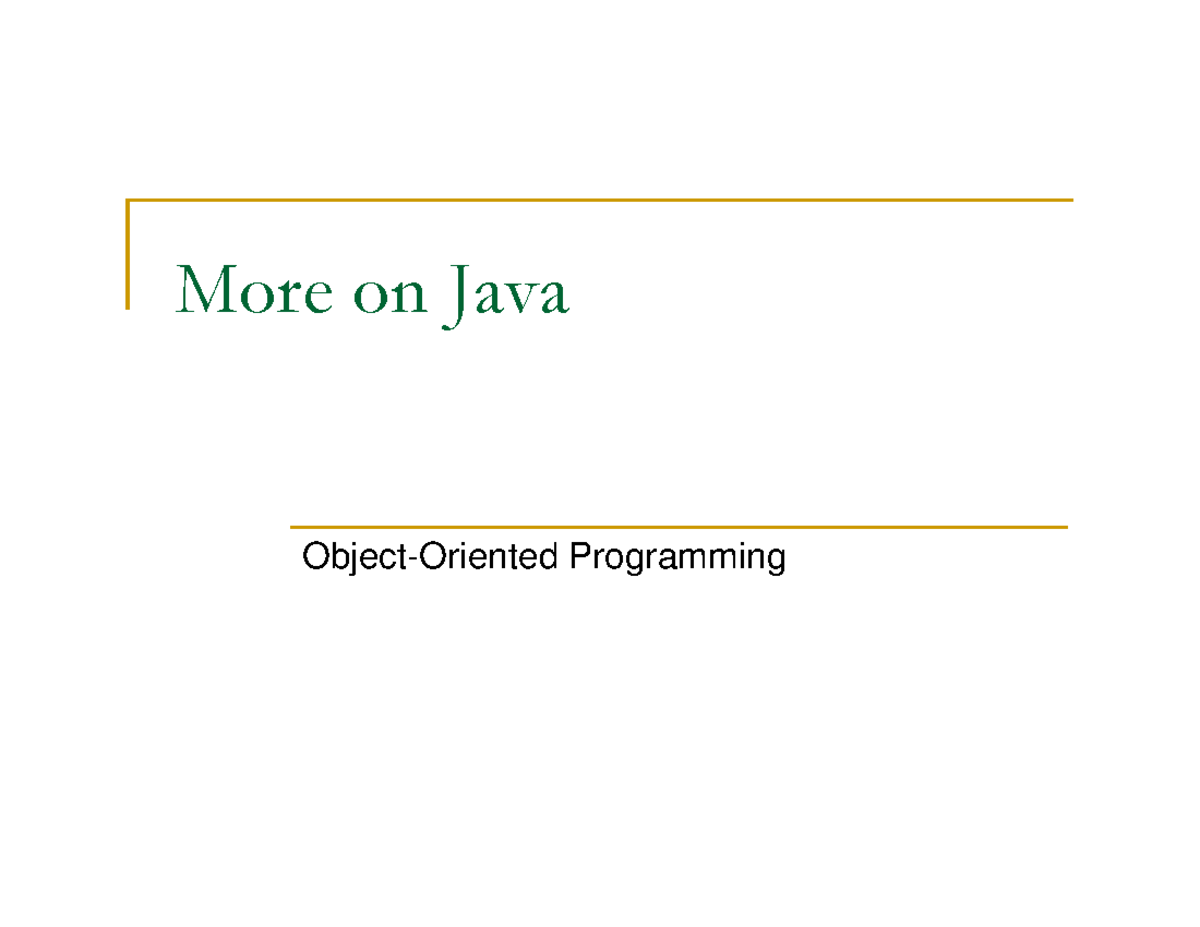 04 More on Java Programming: Instance vs. Local Variables, Types, and ...