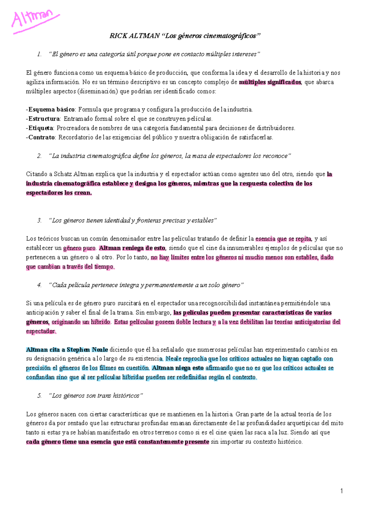 Resumen Gy E1 - qsy - RICK ALTMAN