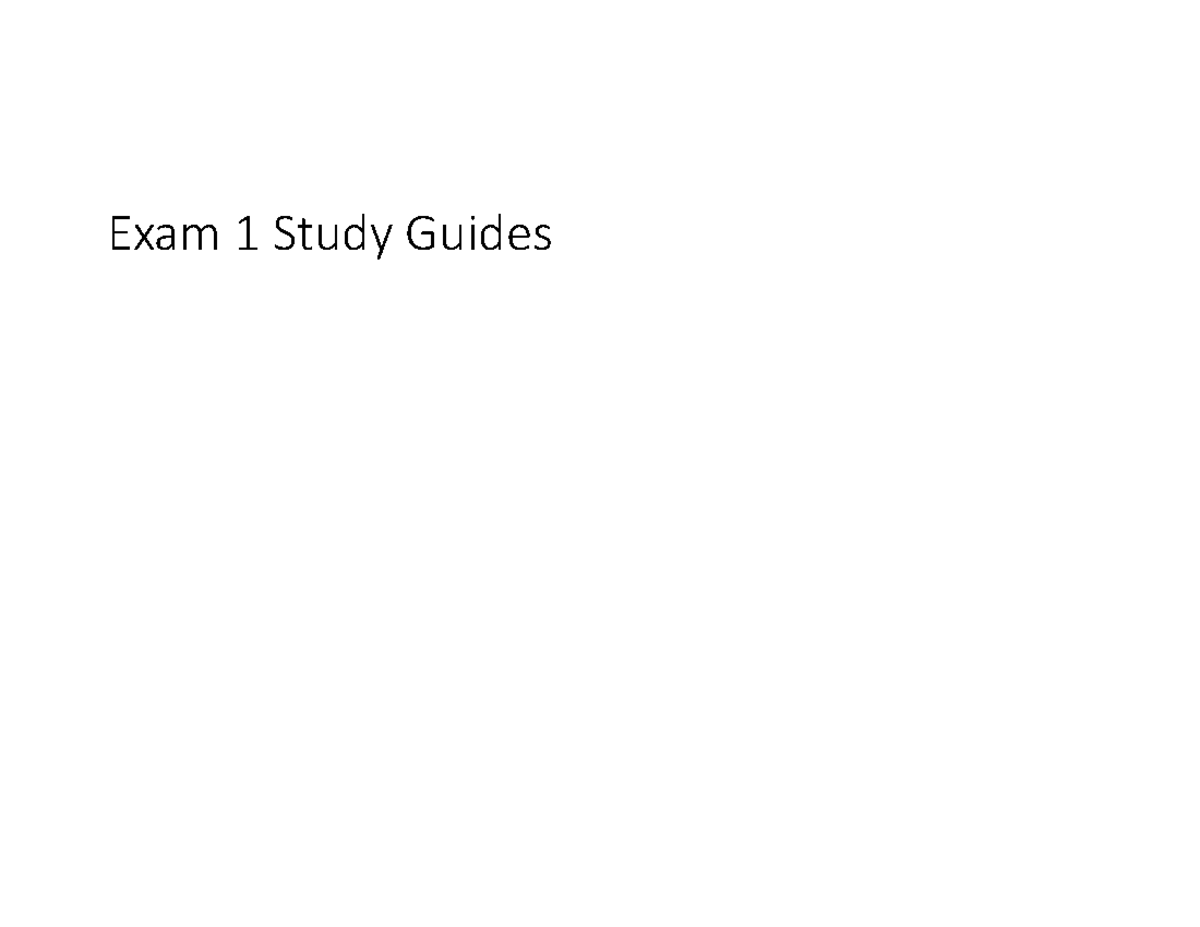 Exam 1 Study Guide: Core Concepts & Information Flow in Chemistry - Studocu