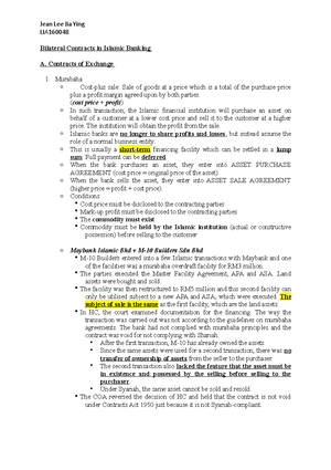 IBF Notes - WEEK 1 – INTRODUCTION 1 What is Islamic Banking and Finance ...