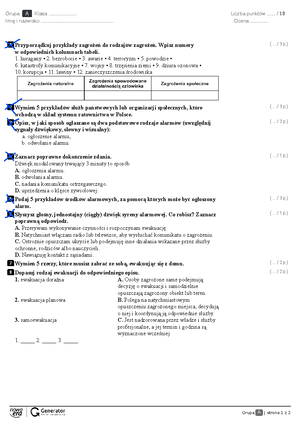 Sprawdzian Z Edb Ochrona Przed Skażeniami Chomikuj