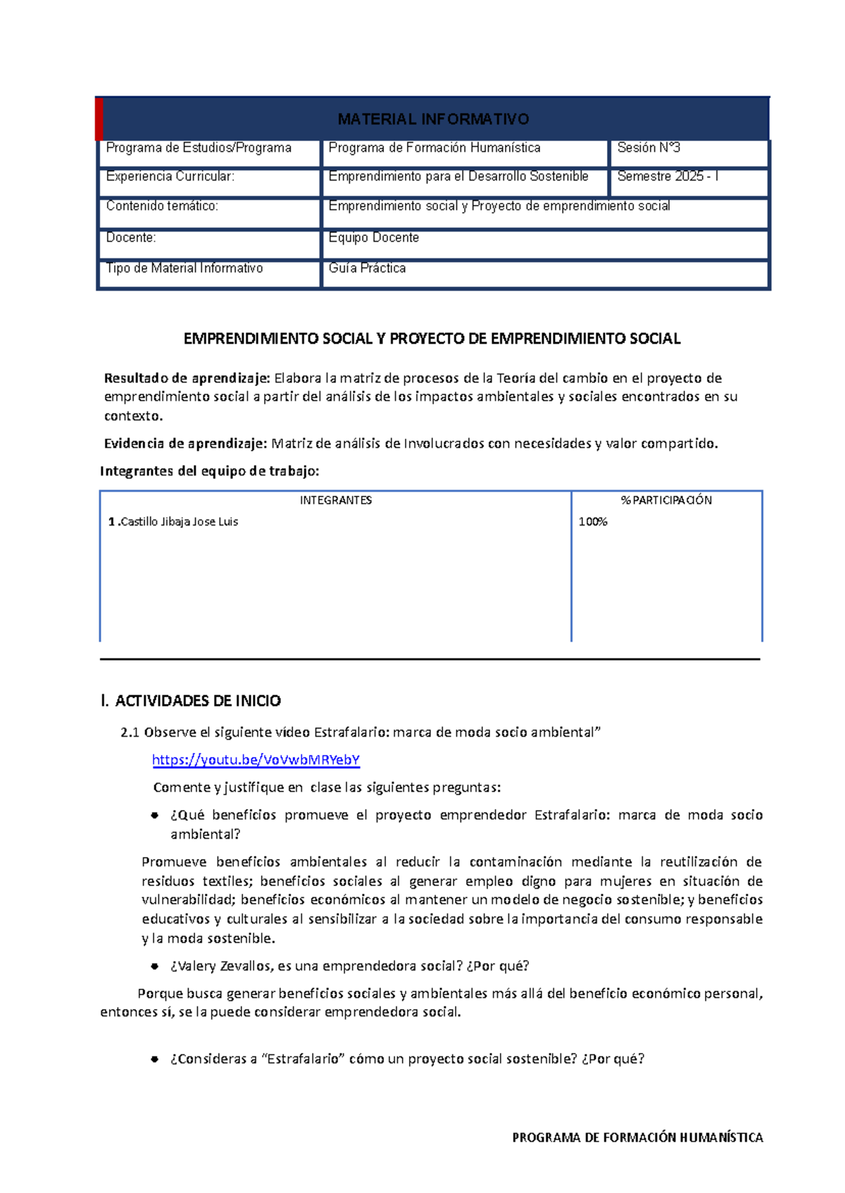 Guía Práctica N° 03 - Emprendimiento Social y Desarrollo Sostenible ...