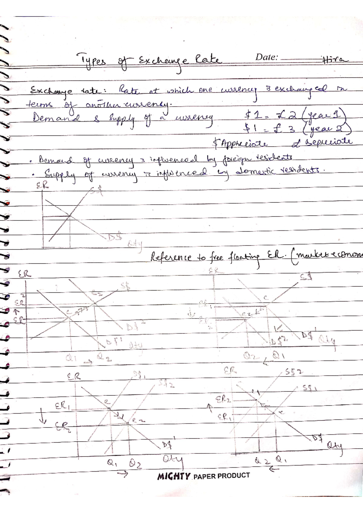 Class lecture: Types of exchange rates - Types of Exchange Rate Date ...