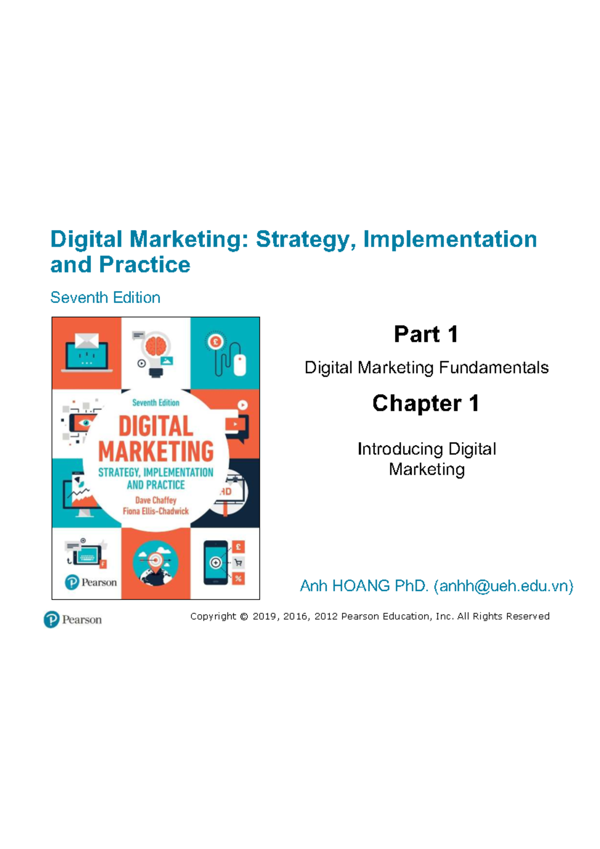 Digital Marketing Strategy Implementation And Practice 7th Edition