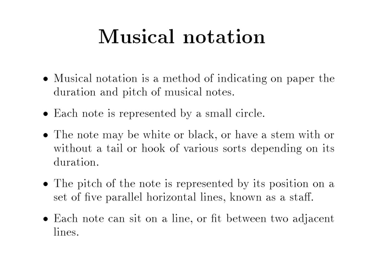 SOM4 - Lecture 1: Understanding Musical Notation and Time Signatures ...