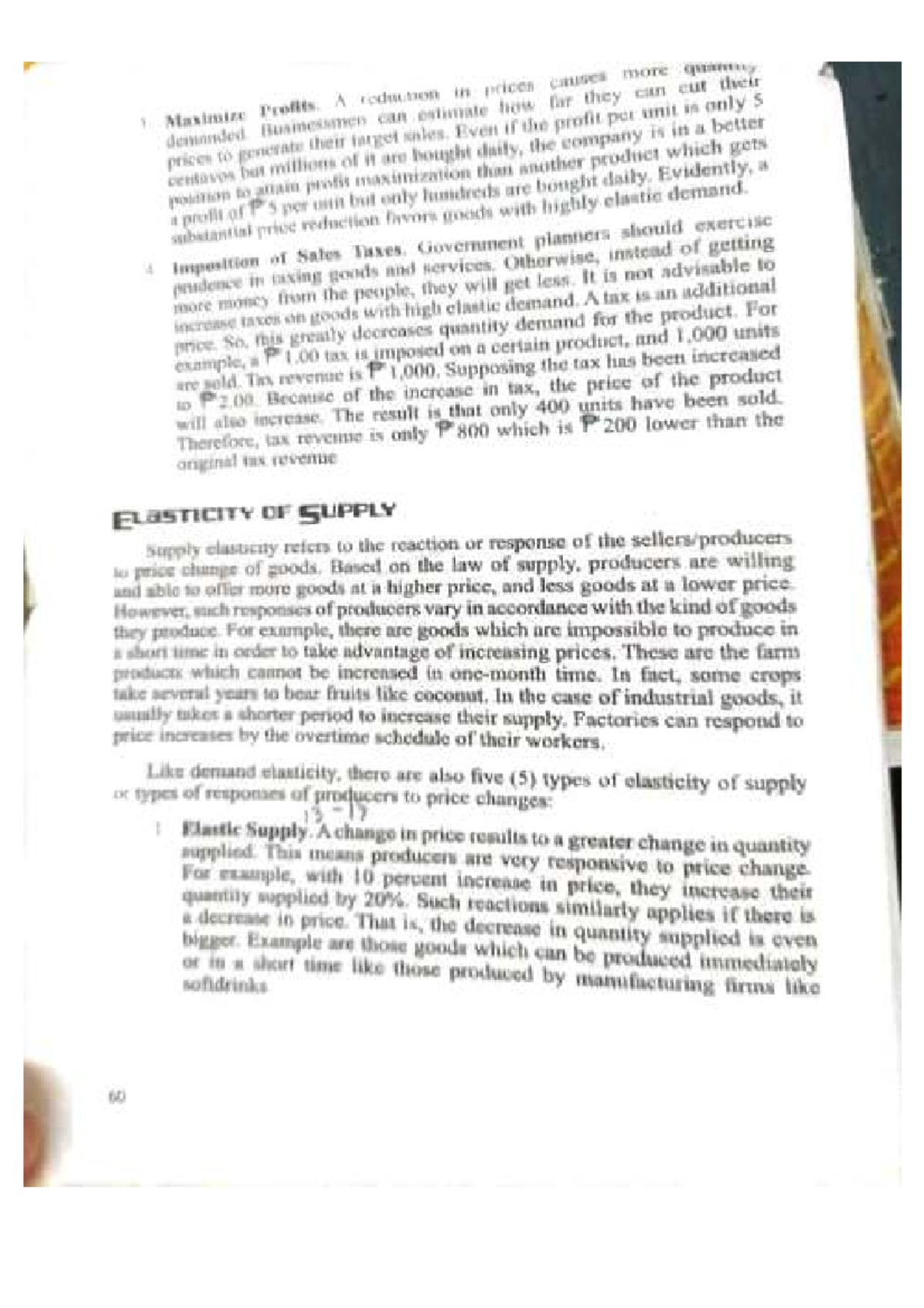 ECON 101: Chapter 3 - Elasticity of Demand and Supply Analysis - Studocu