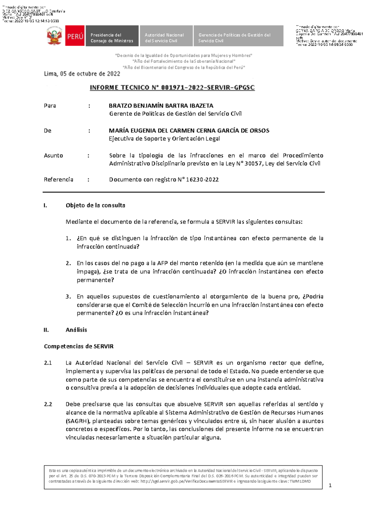 IT 1971-2022-Memoria Técnica sobre Infracciones Administrativas - Studocu