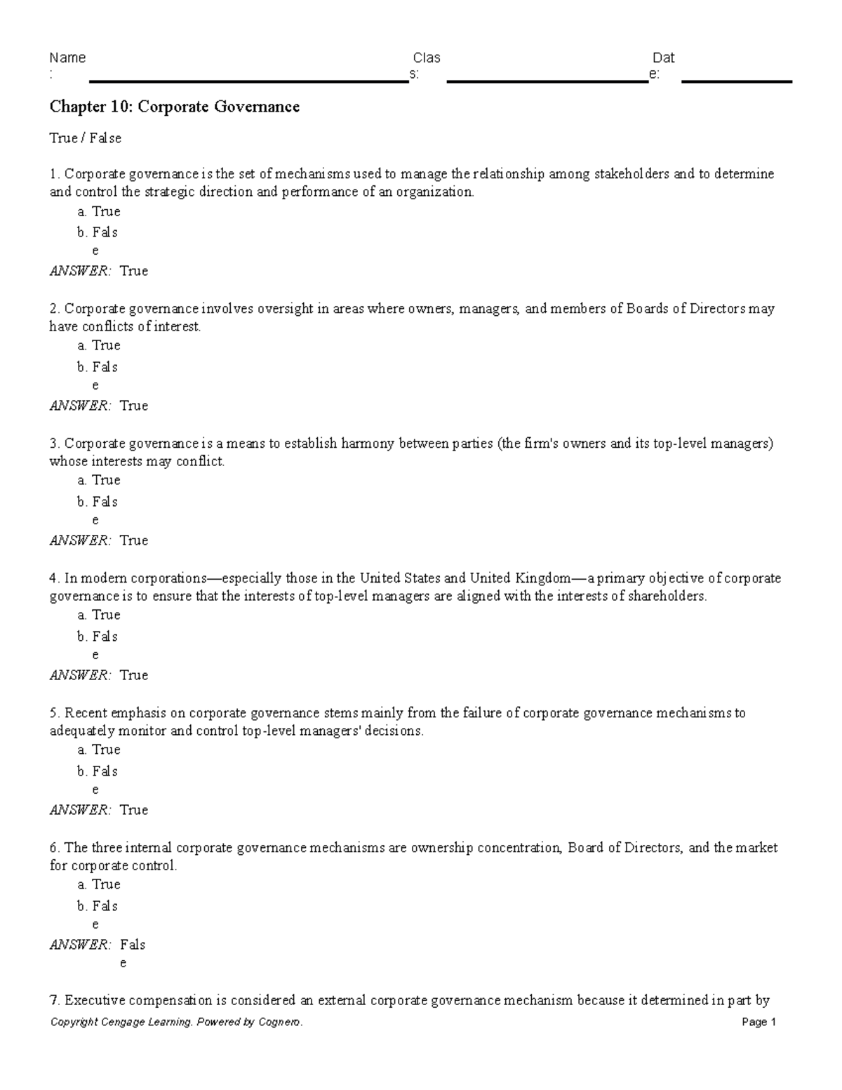 THE CORPORATE GOVERNANCE REVIEW 第10版 COSO (Committee of Sponsoring Organizations of the Treadway