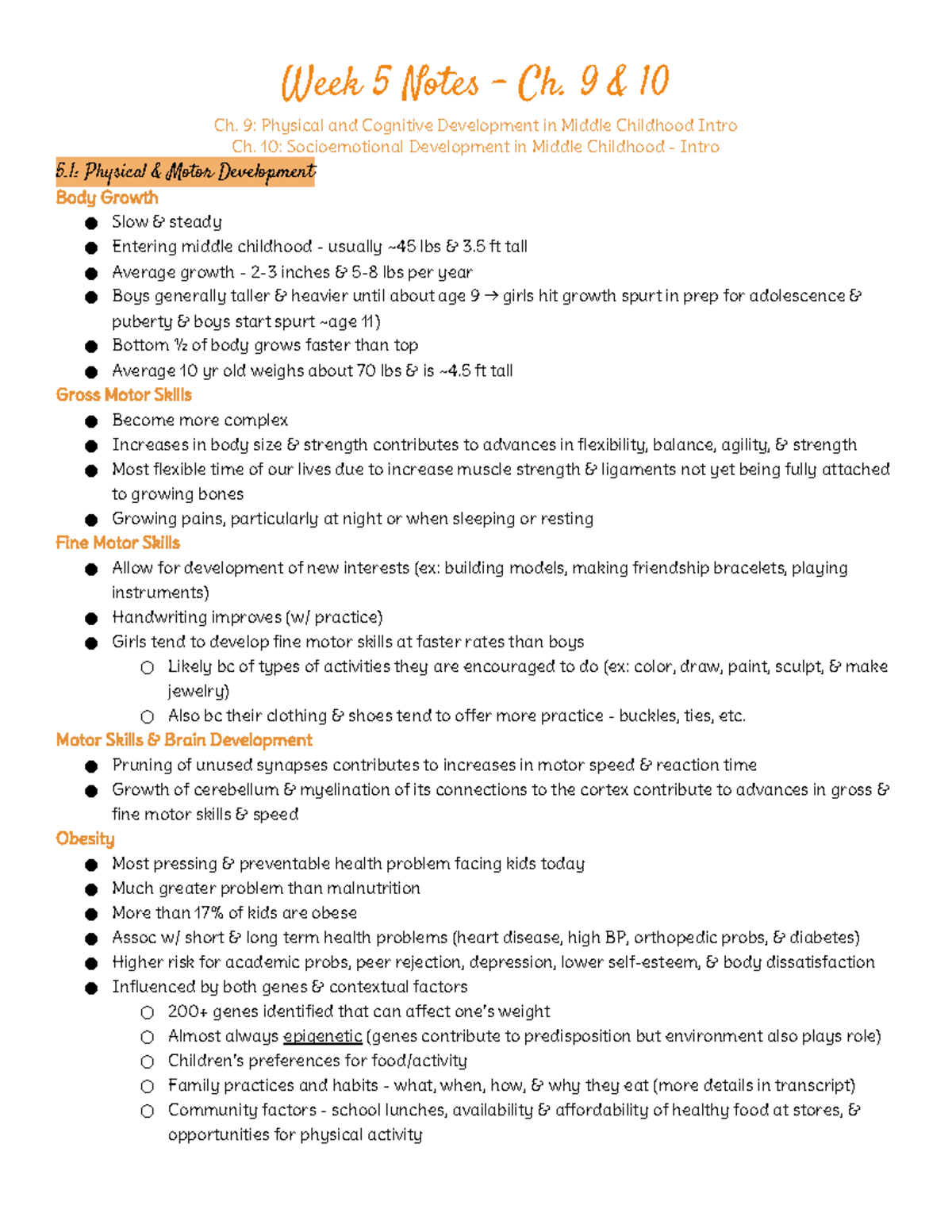 Week 5 Notes - Ch - Prof Jessica White Summer 2023 - Week 5 Notes - Ch ...