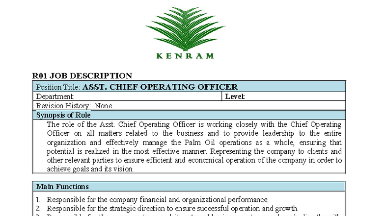 Job Description: Asst. Chief Operating Officer (Asst. COO) - Studocu