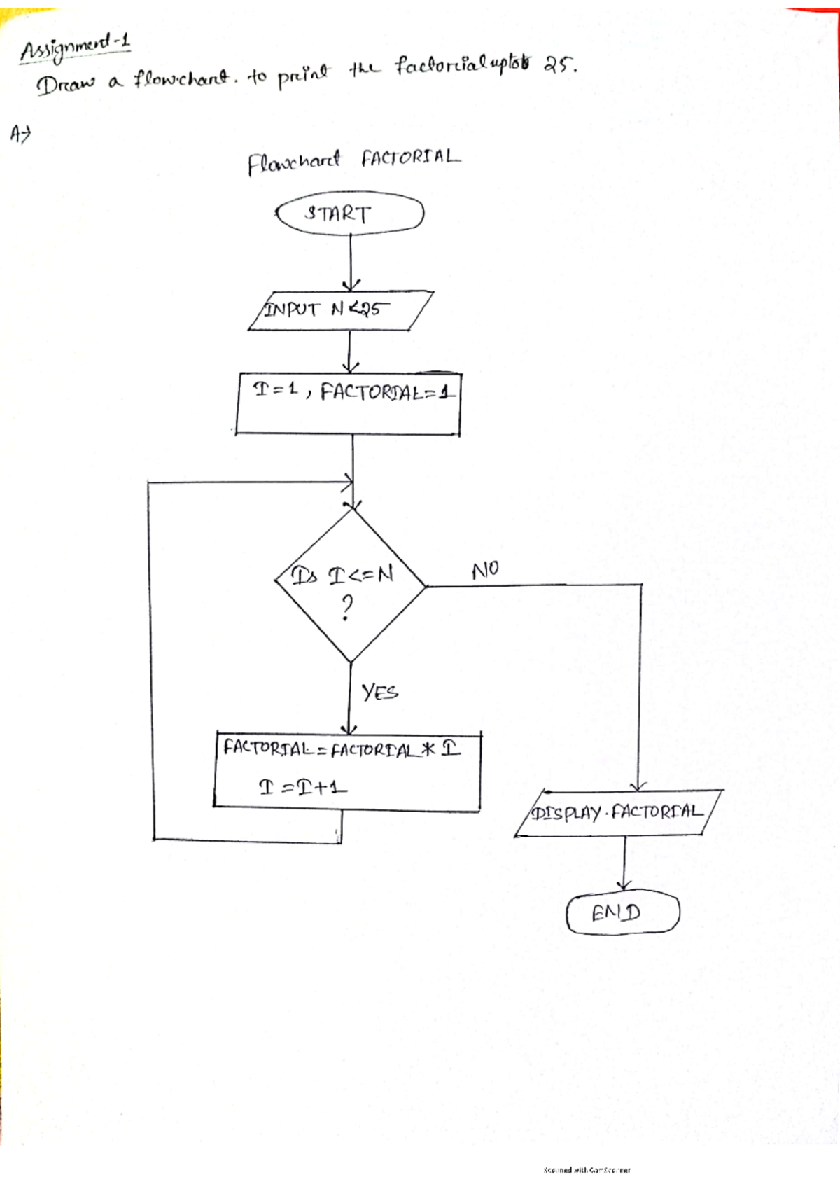 C Theory Assignment - C notes important - Draw a flow. to print the ...