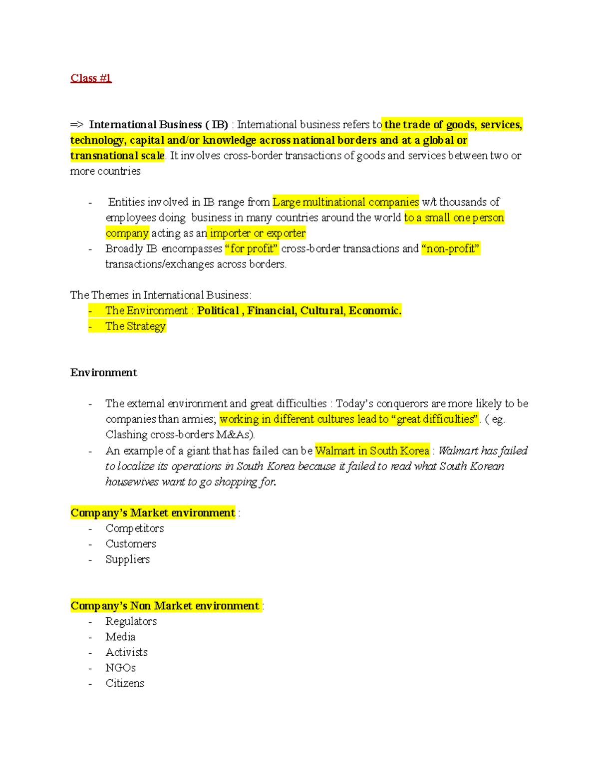 INT-BUS Lecture Notes: Key Concepts in International Business - Studocu