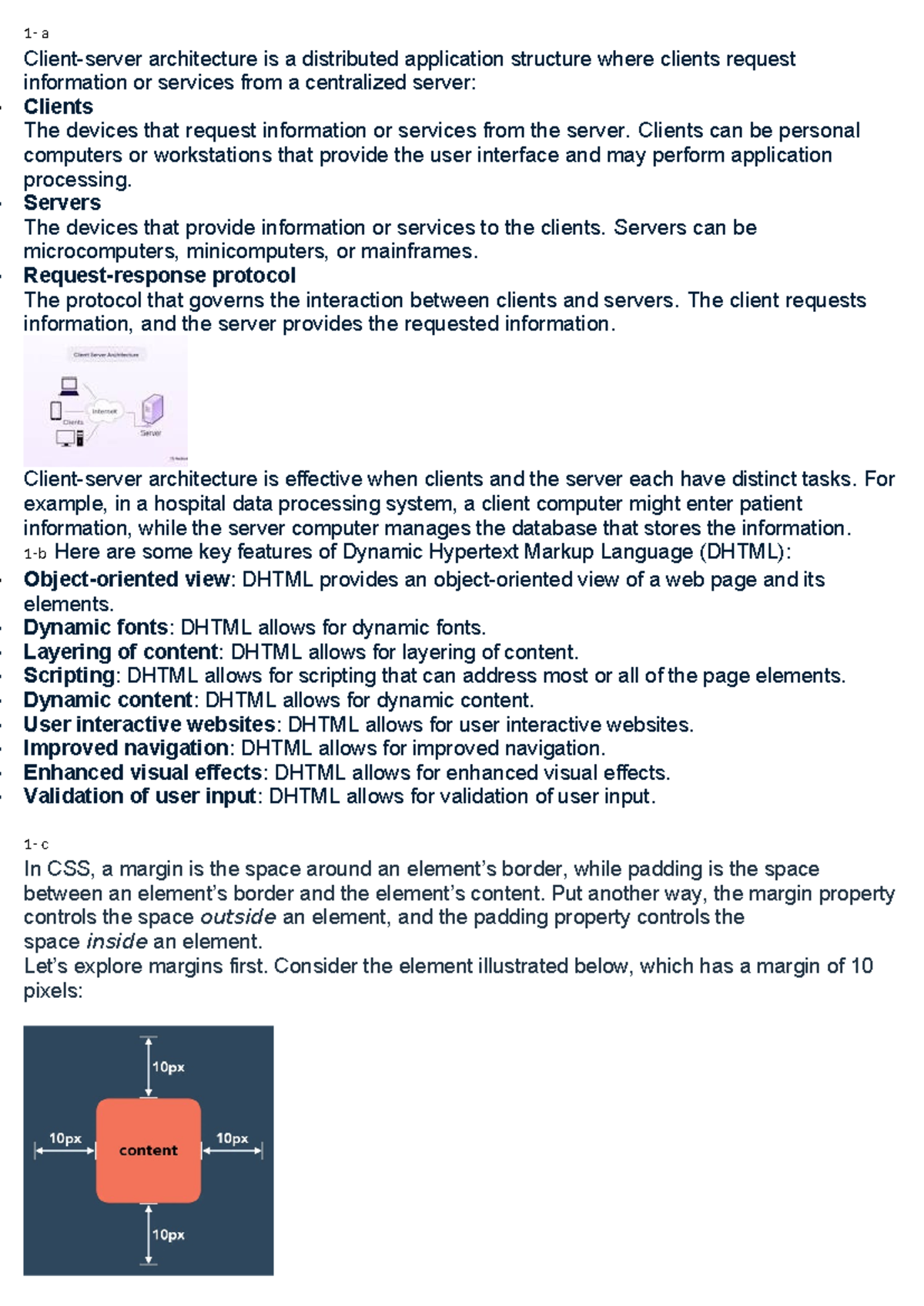 Web Technologies Overview CSE 3 Year 2024 Lecture Notes - Studocu