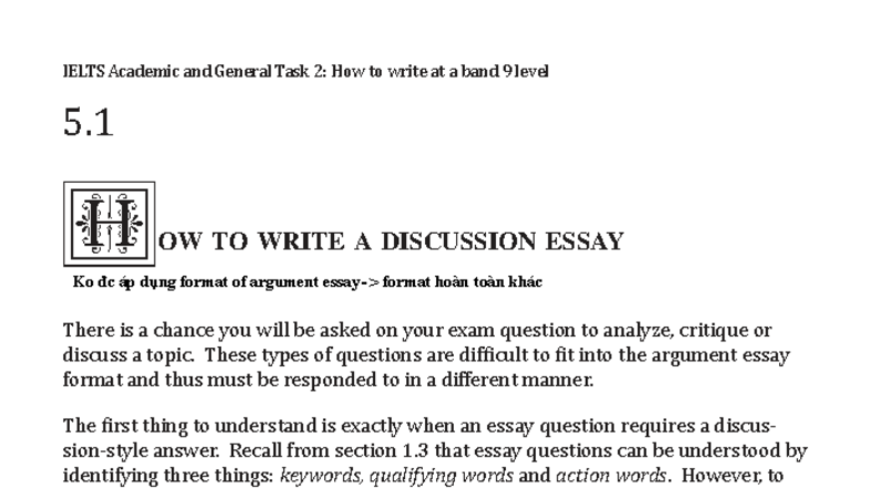 IELTS Academic & General Task 2: Writing a Band 9 Discussion Essay ...