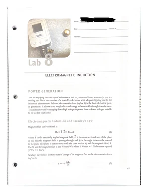 Electromagnetic Induction - Study Notes & Assignments - Studocu