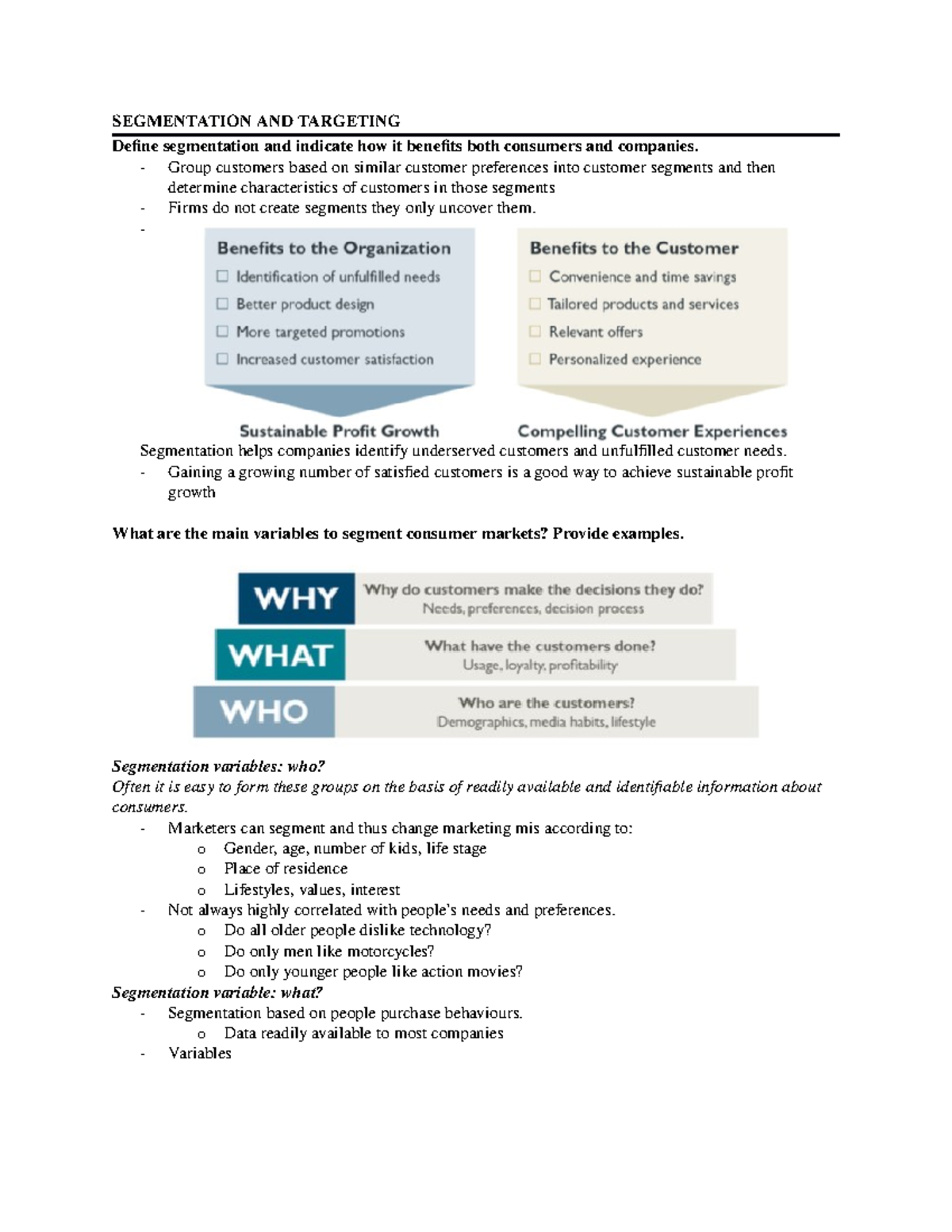 Segmentation and Targeting Strategies for Effective Marketing - Studocu