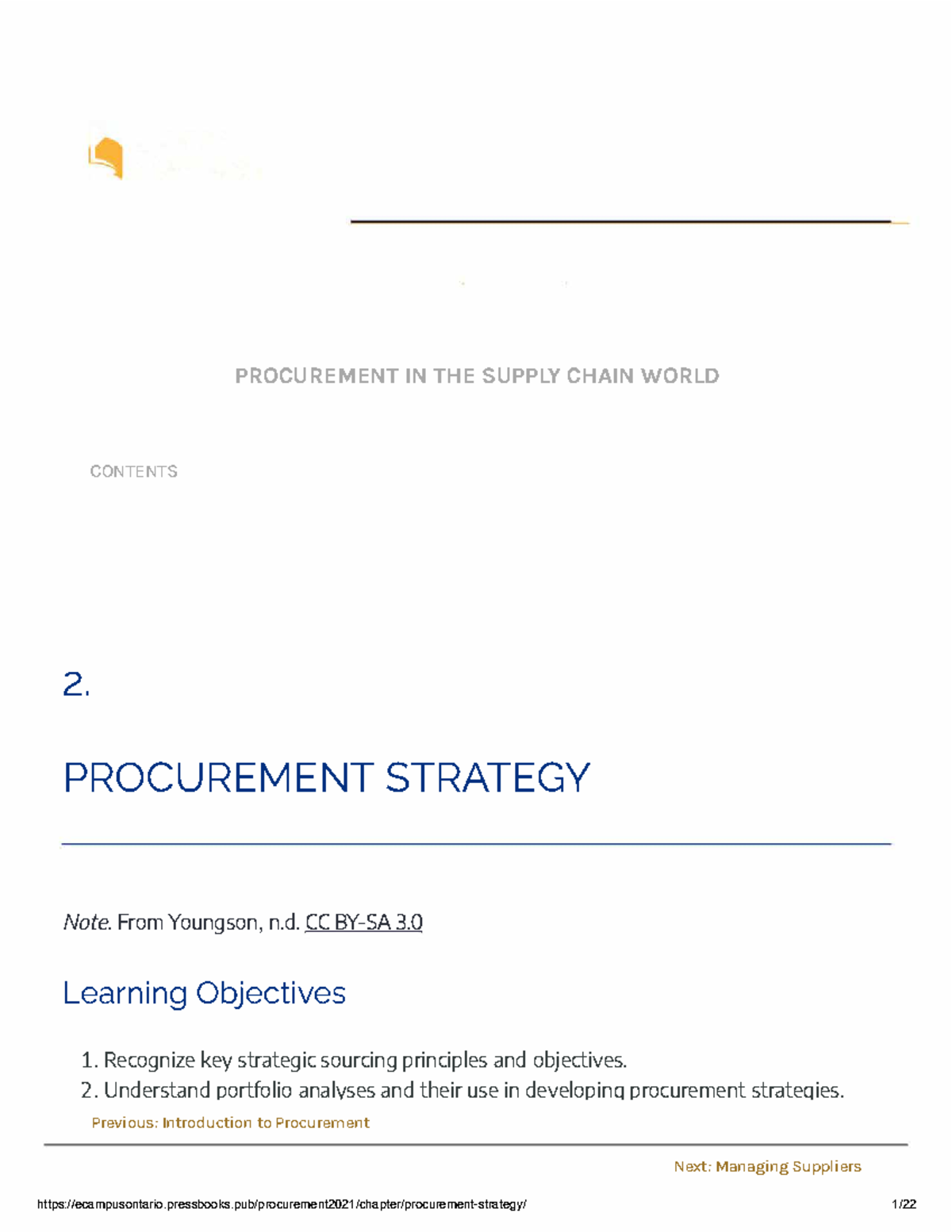 Procurement_Strategy - FAM0051 - PROCUREMENT IN THE SUPPLY CHAIN WORLD ...