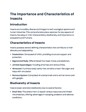 Insect Morphology (BIO 101): Anatomy & Evolution of Mouthparts ...