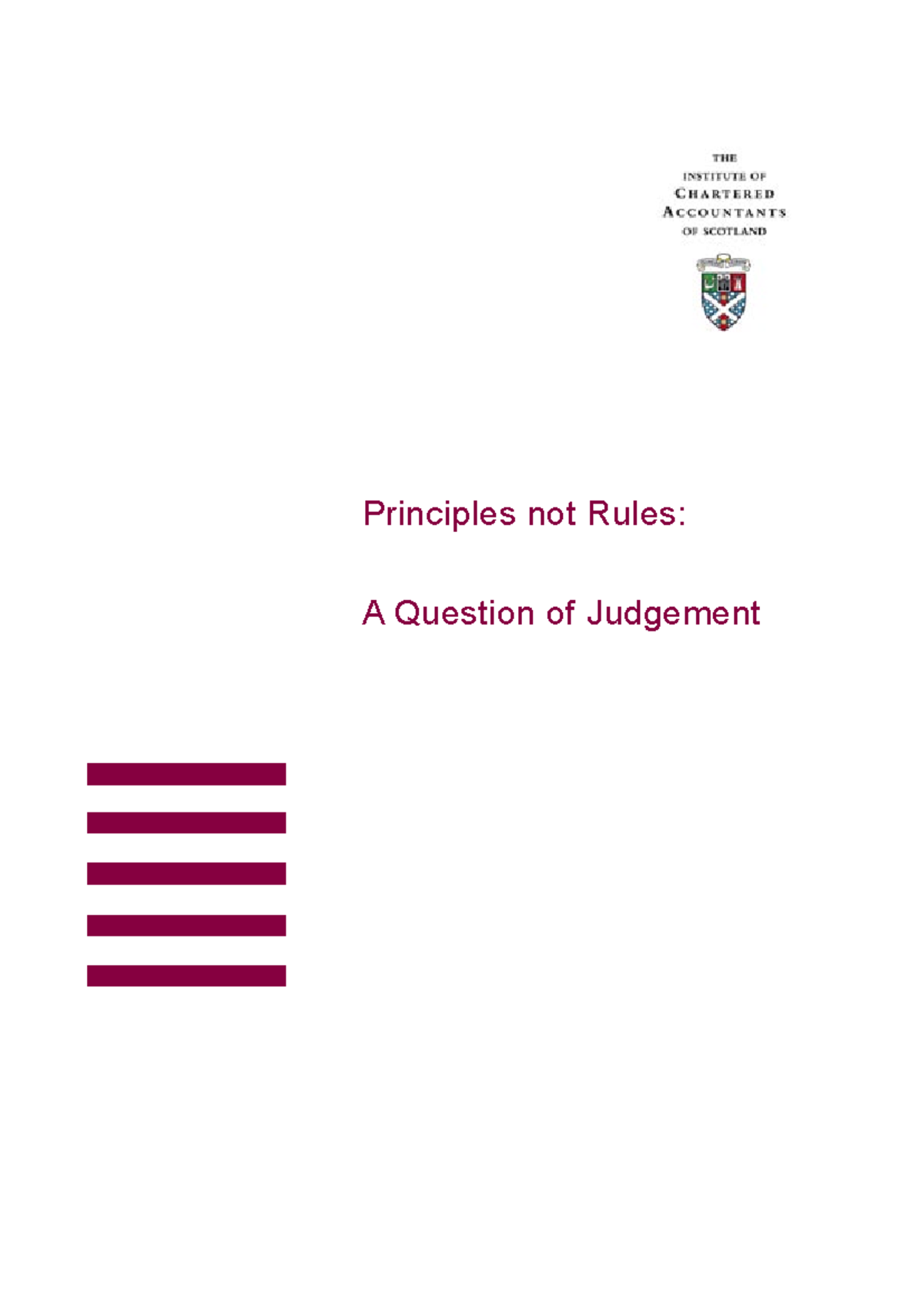 Principles Not Rules A Question of Judgement ICAS - Principles not ...