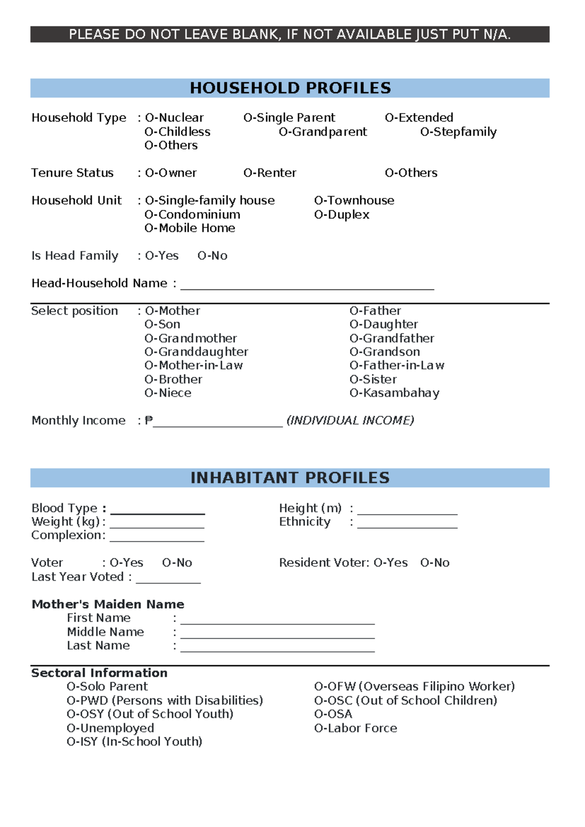 RBI-FORM-2 - dfgtyhhjkljkhjgh - PLEASE DO NOT LEAVE BLANK, IF NOT ...