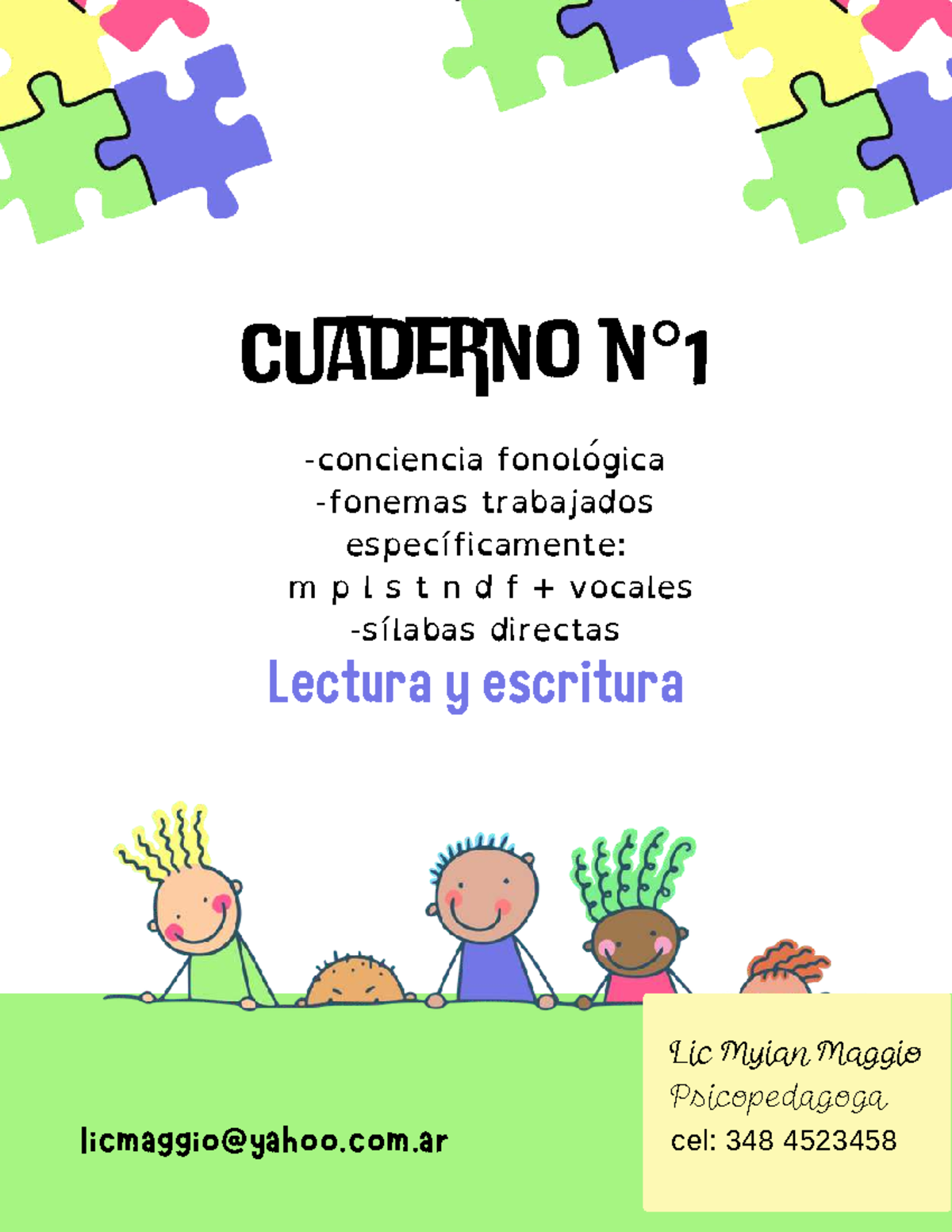 Cuaderno de Conciencia Fonológica: Actividades de Lectura y Escritura ...