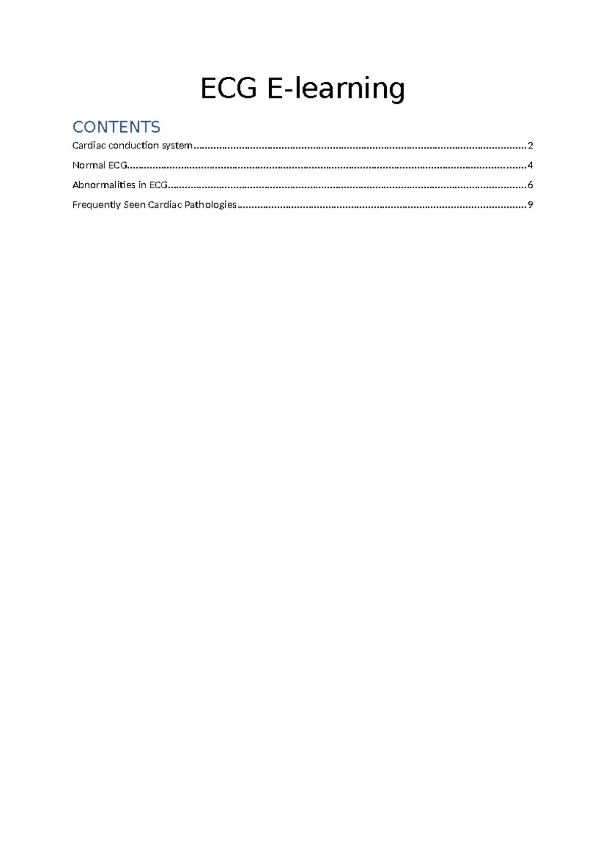 ECG E-learning: Comprehensive Guide to Reading and Interpreting ECG ...