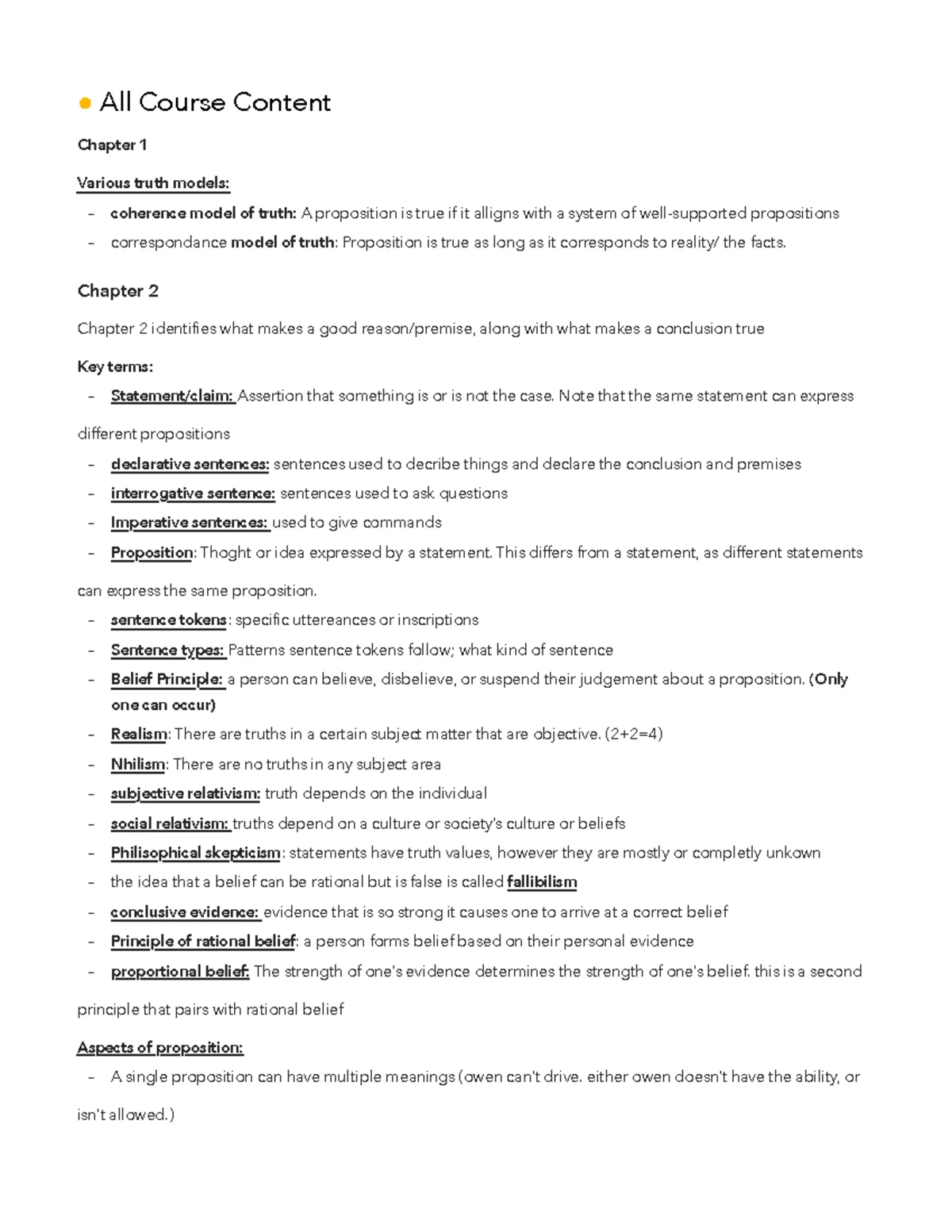 Ssh105 Final Exam Review: Summary of Critical Thinking Concepts - Studocu
