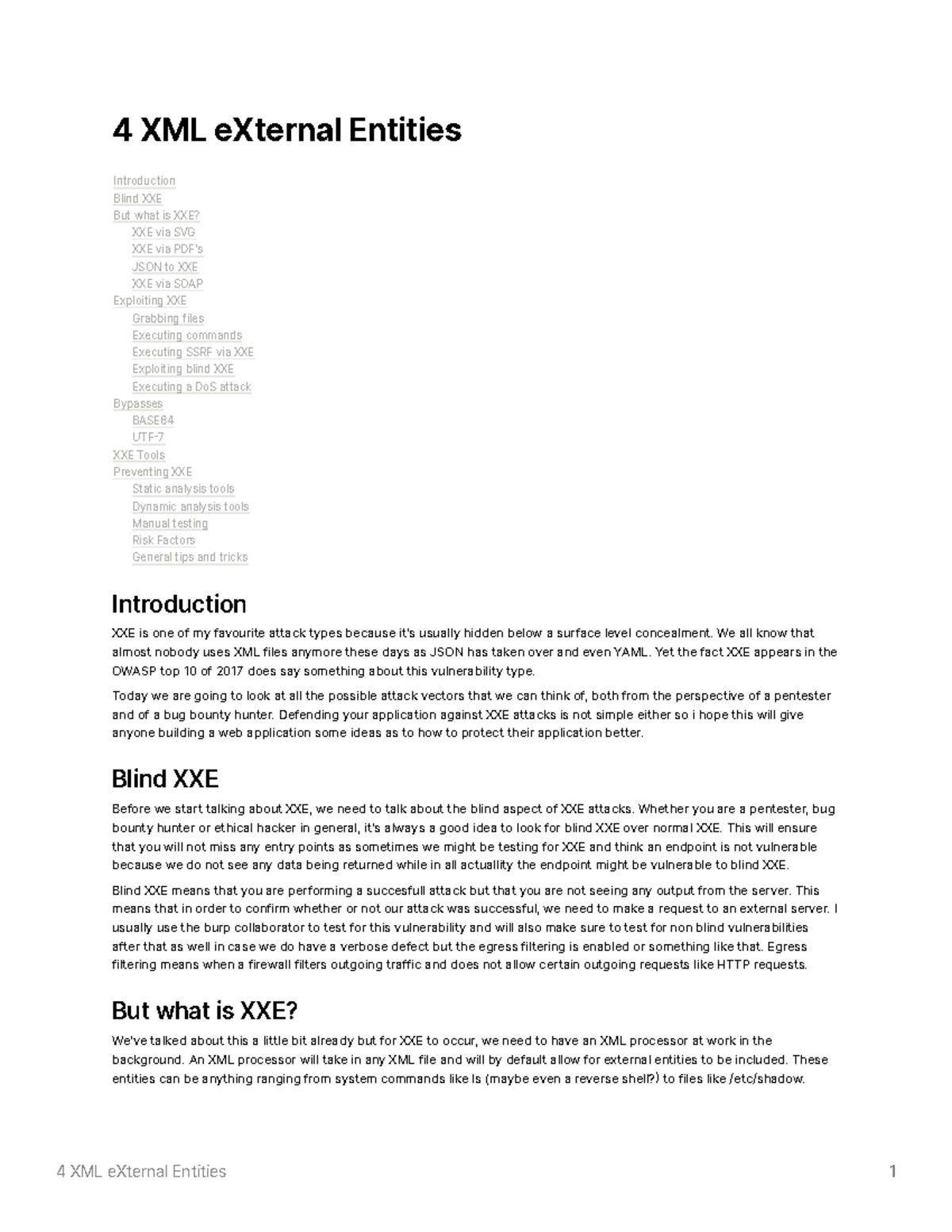 4 XML eXternal Entities: Understanding and Exploiting XXE ...