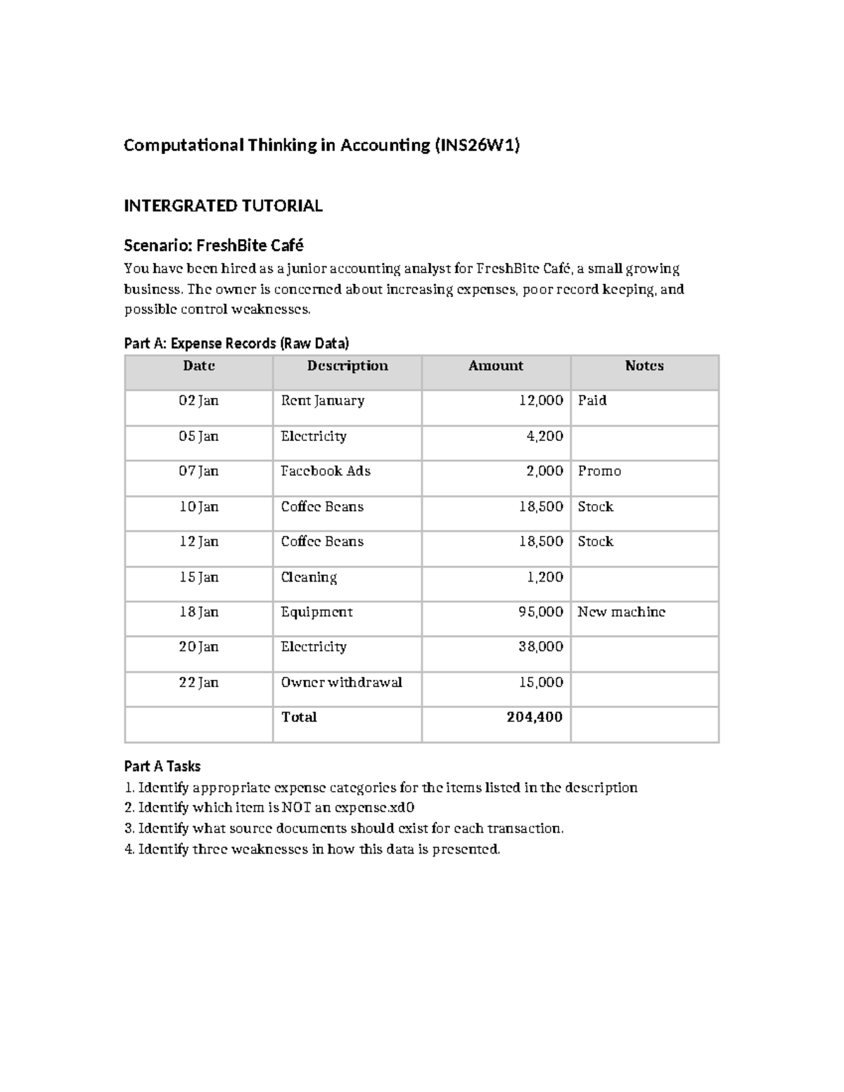 Integrated Tutorial on Computational Thinking in Accounting (INS26W1 ...